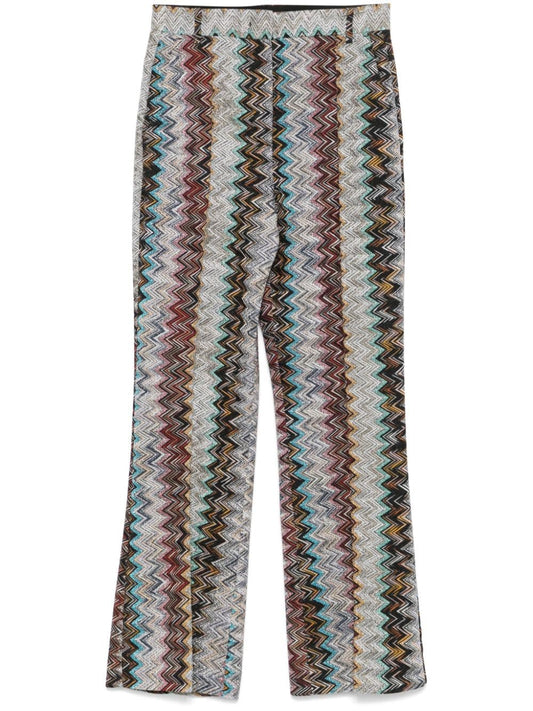 Zig zag motif trousers