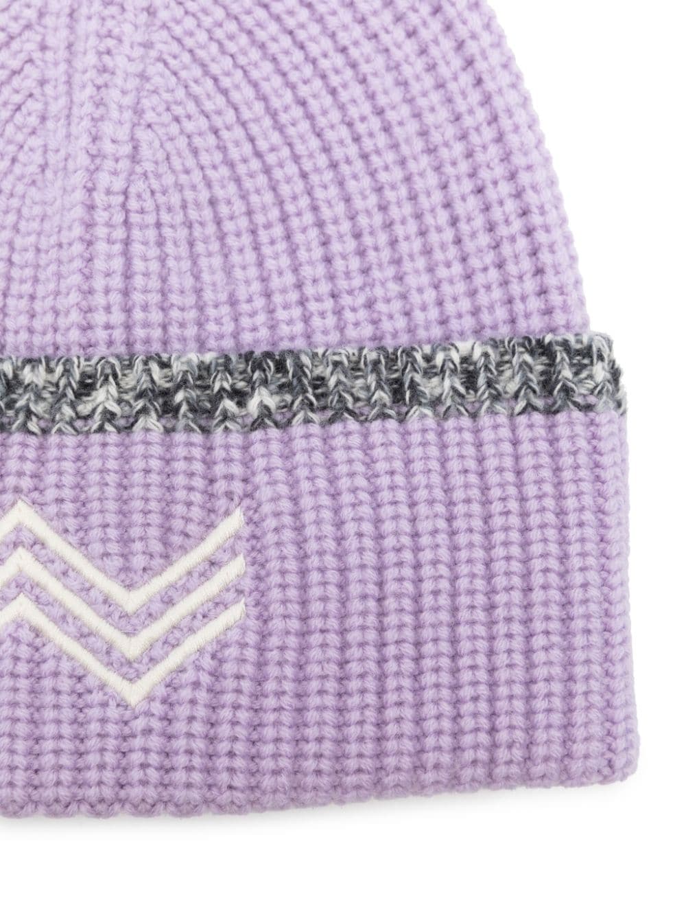 Zig zag wool beanie