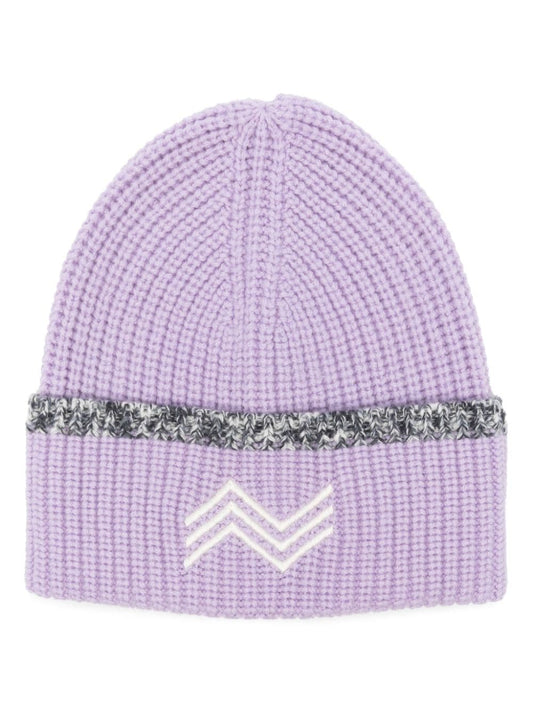 Zig zag wool beanie