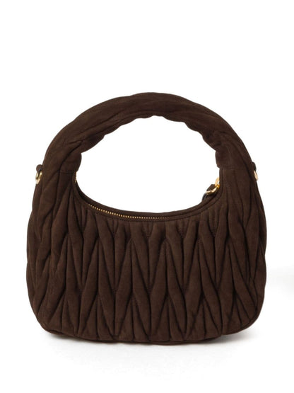 Wander suede leather handbag