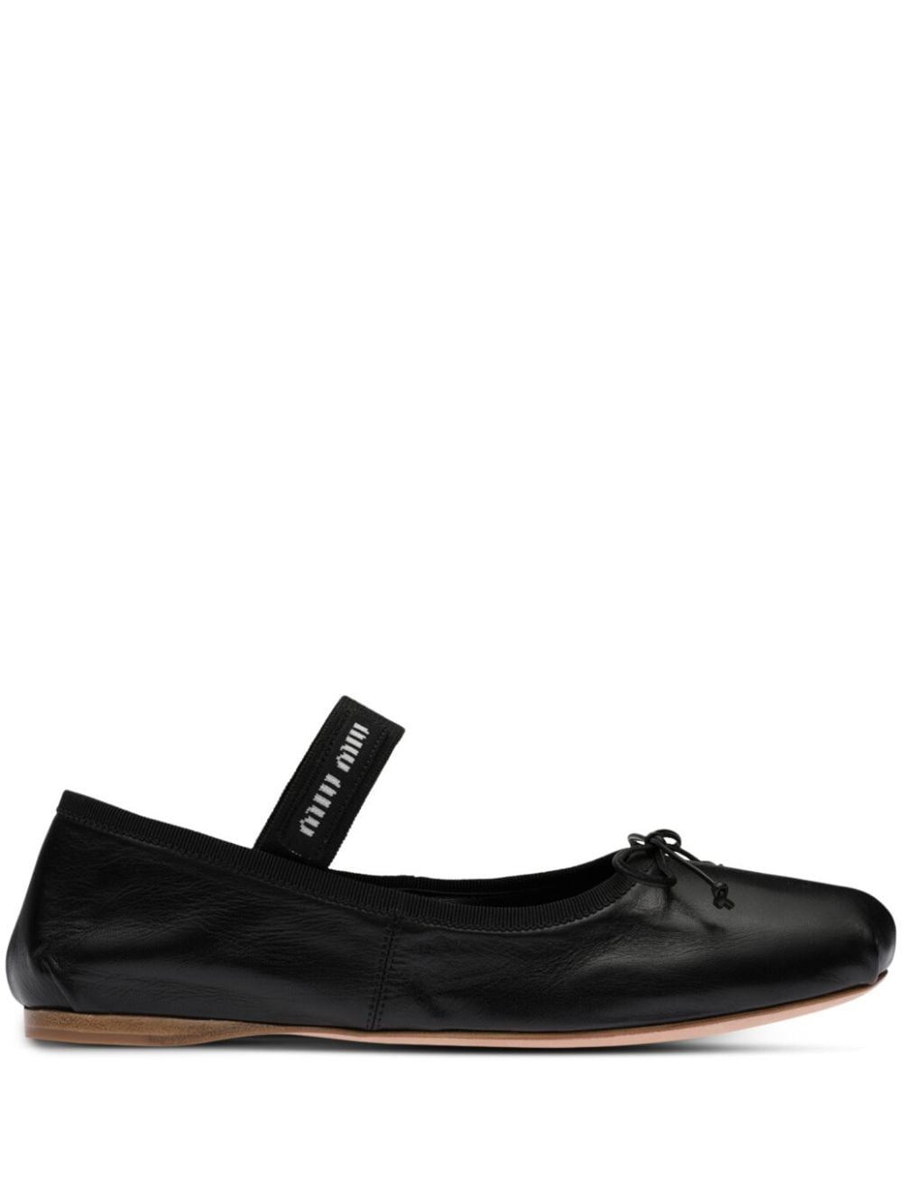 Leather ballet flats