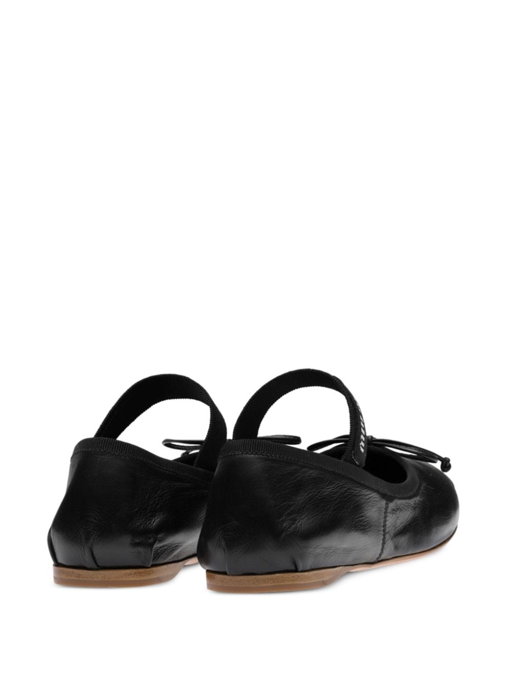 Leather ballet flats