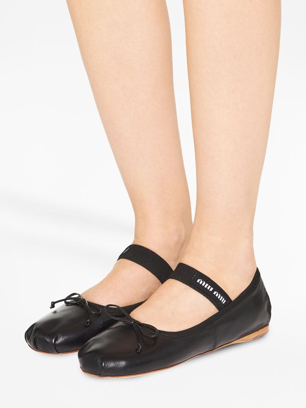 Leather ballet flats