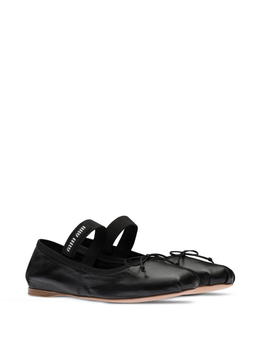 Leather ballet flats