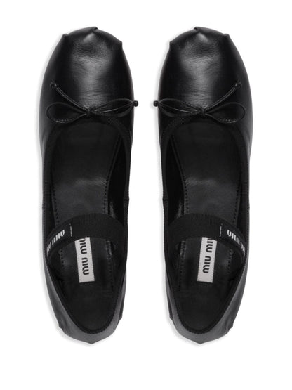 Leather ballet flats