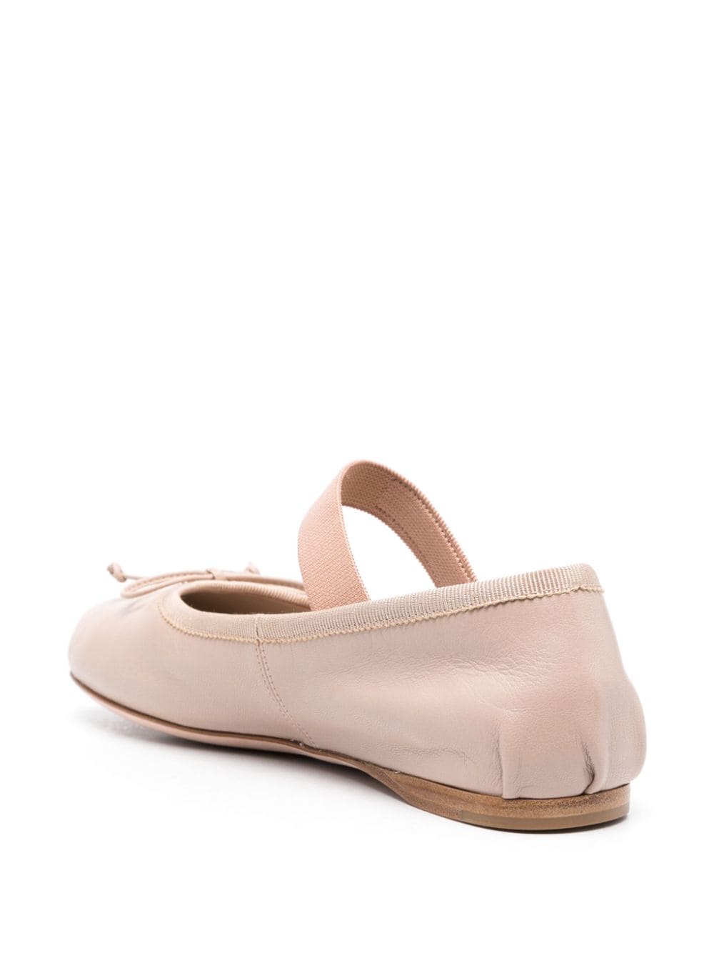 Leather ballet flats