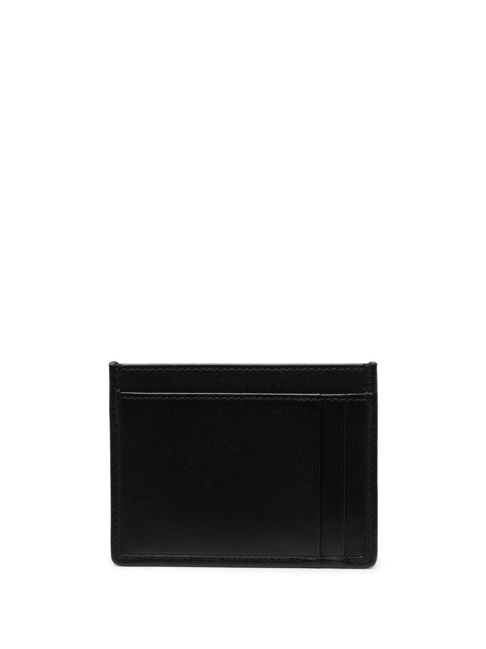 Matelassé leather card case