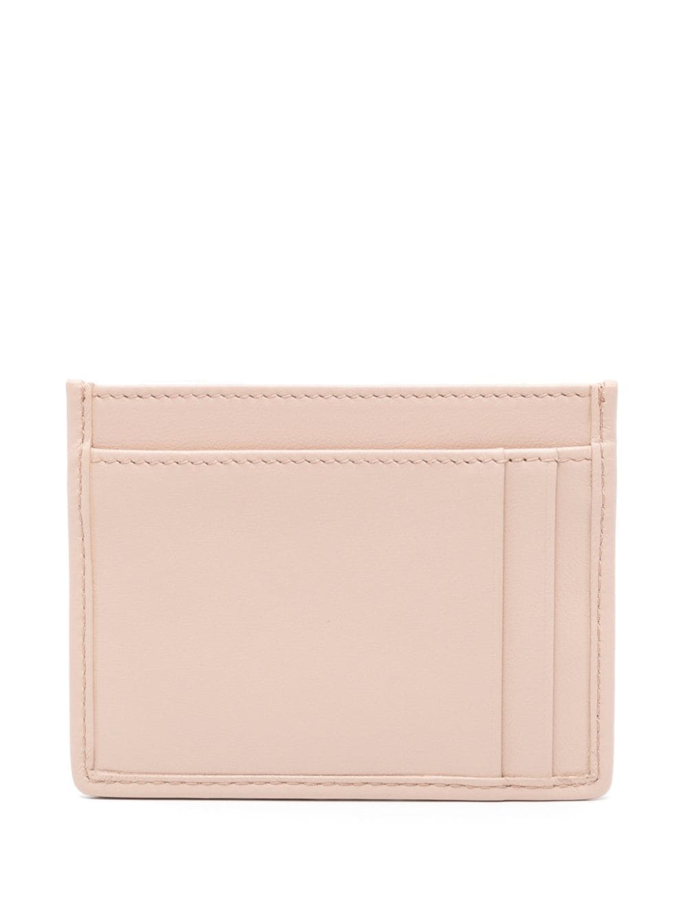 Matelassé leather card case