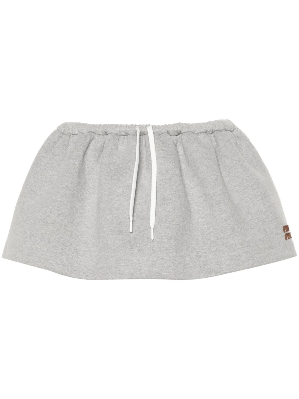 Cotton mini sweat skirt