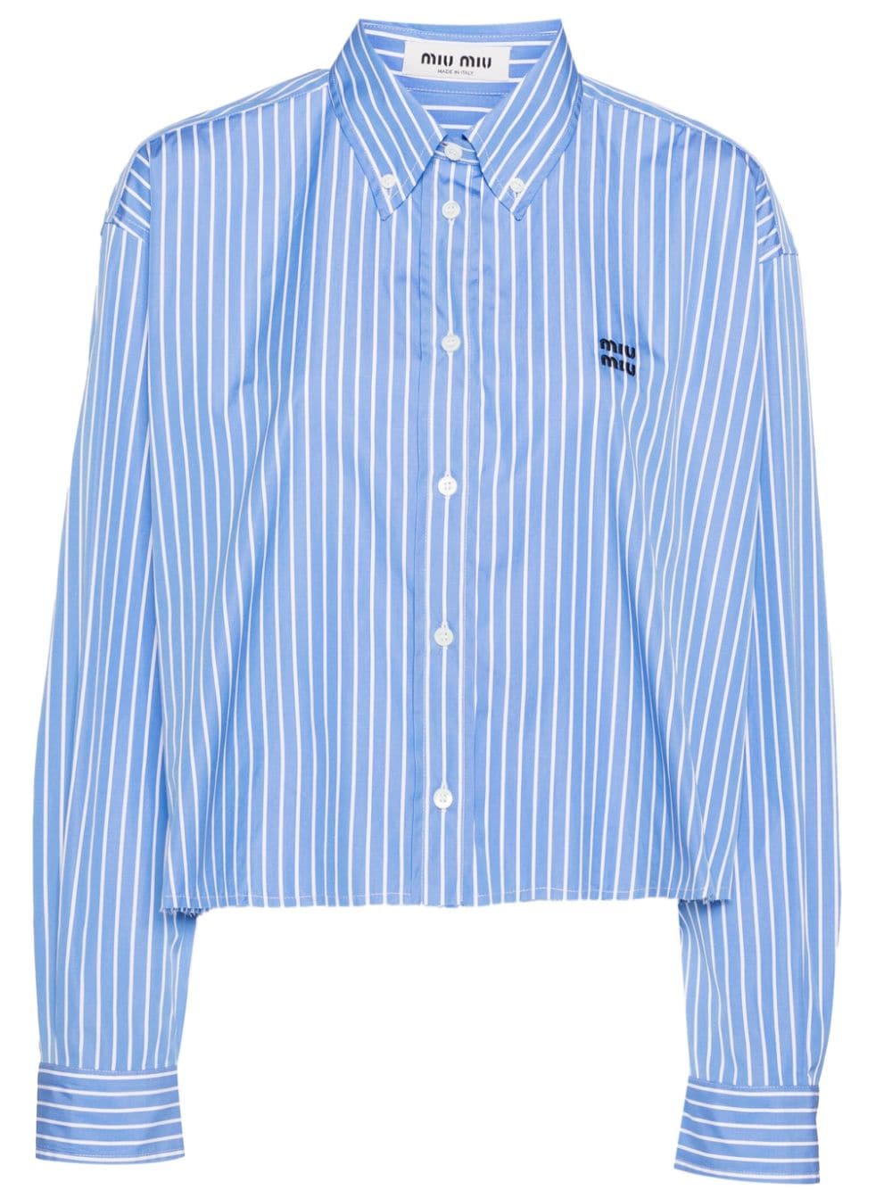 Logo striped shirt