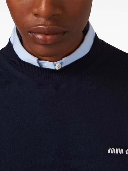 Wool crewneck sweater