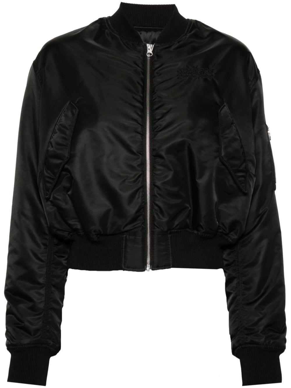 Nylon bomber jacket