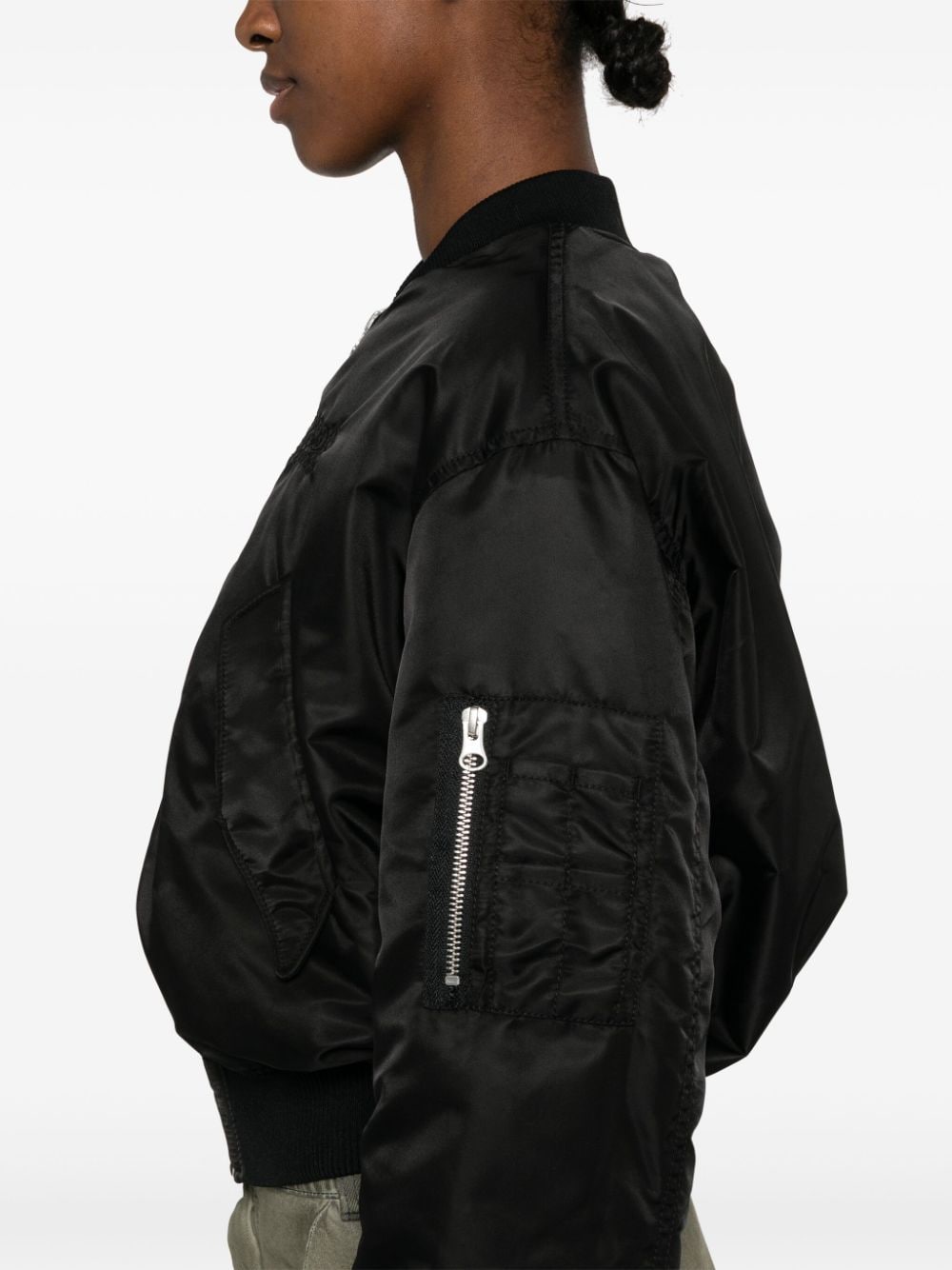 Nylon bomber jacket