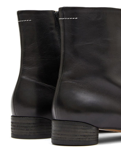 Leather ankle boots