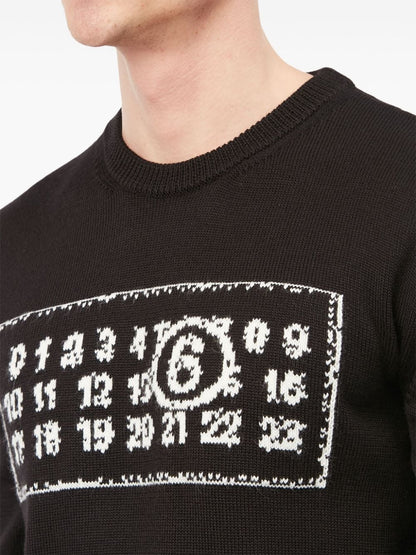 Logo wool blend jumper