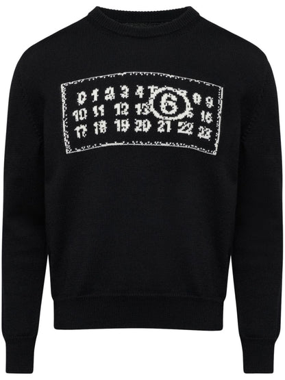 Logo wool blend jumper