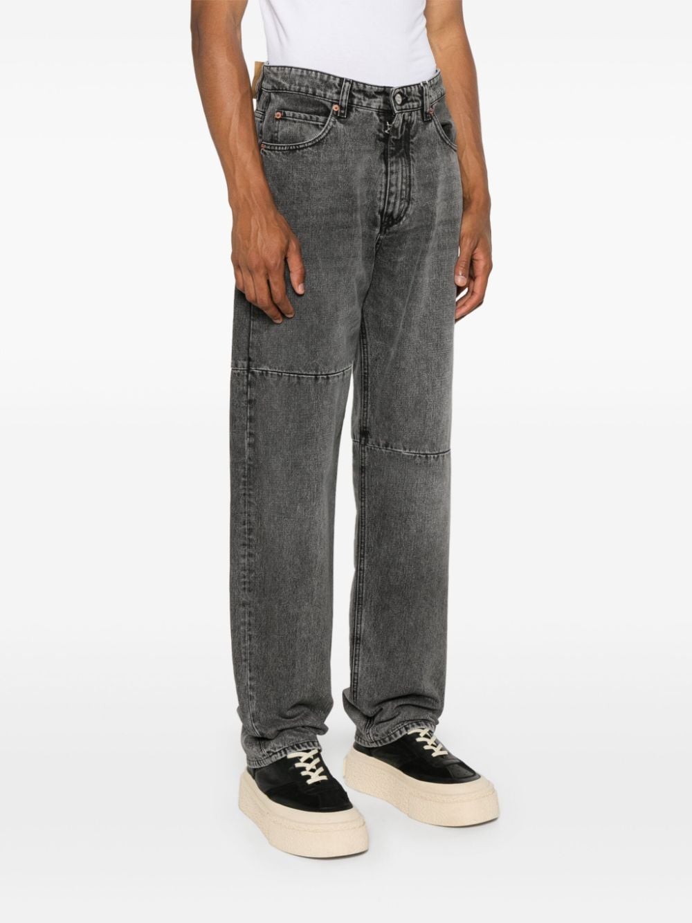 Straight leg denim jeans