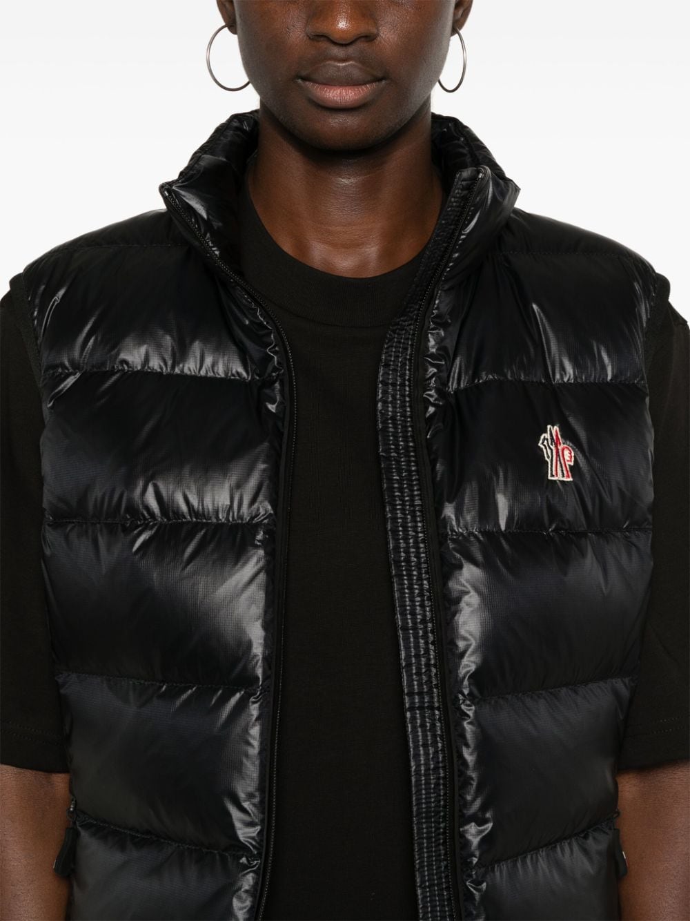 Logo down vest