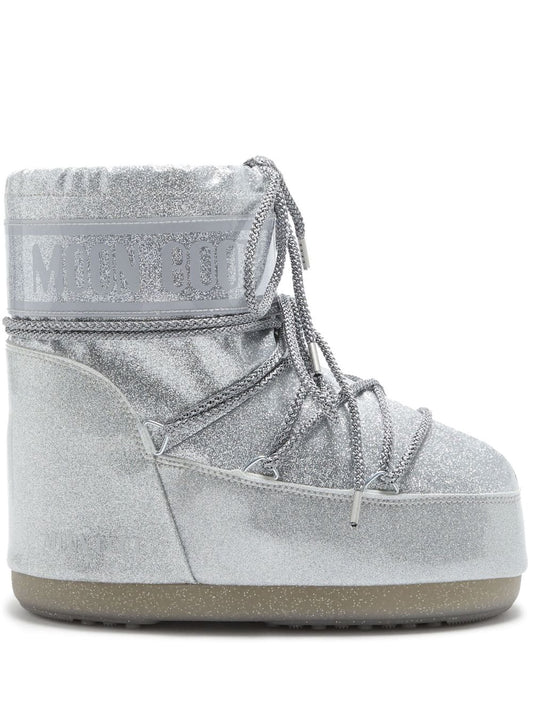 Icon low glitter snow boots