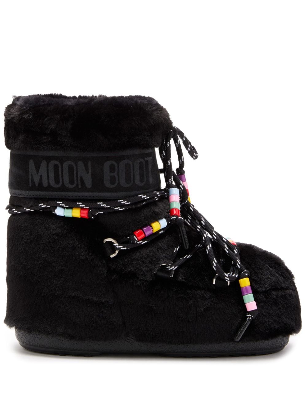 Icon low faux fur beads snow boots