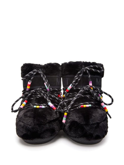 Icon low faux fur beads snow boots