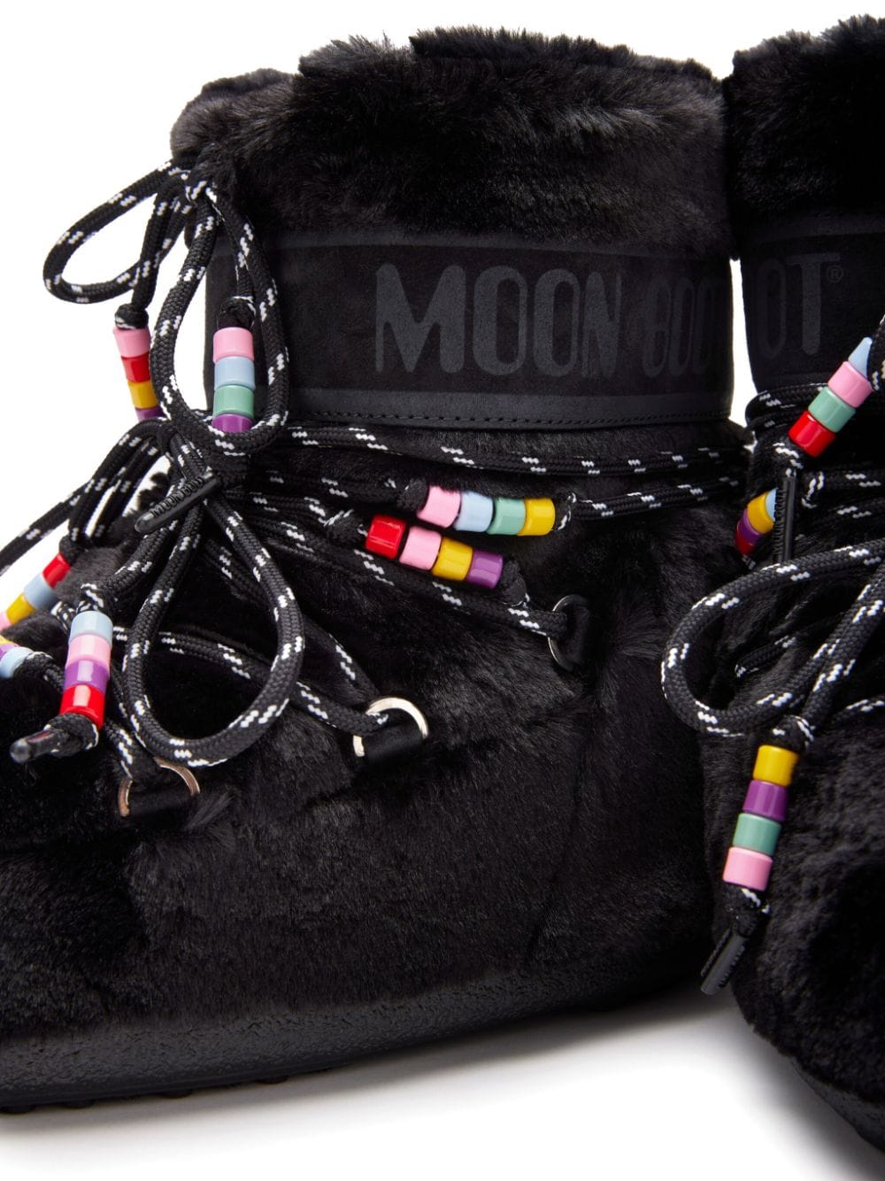 Icon low faux fur beads snow boots