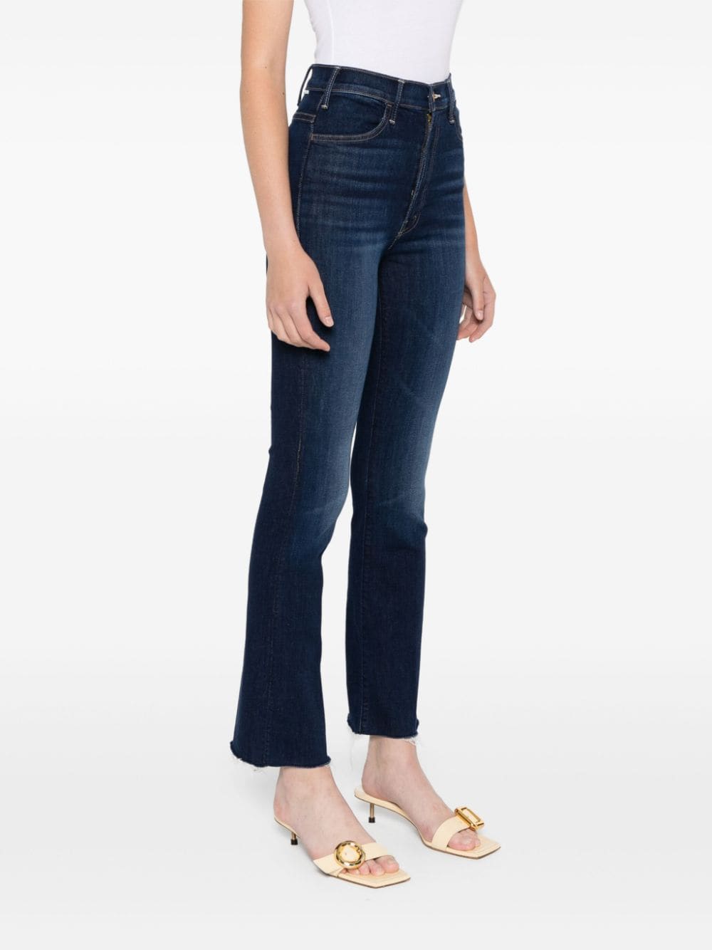 Bootcut denim cotton jeans