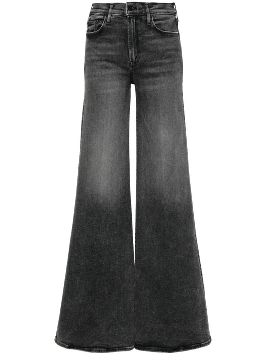 Wide-leg denim jeans