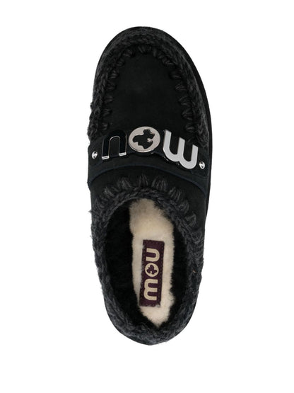 Bounce clog metal logo slippers