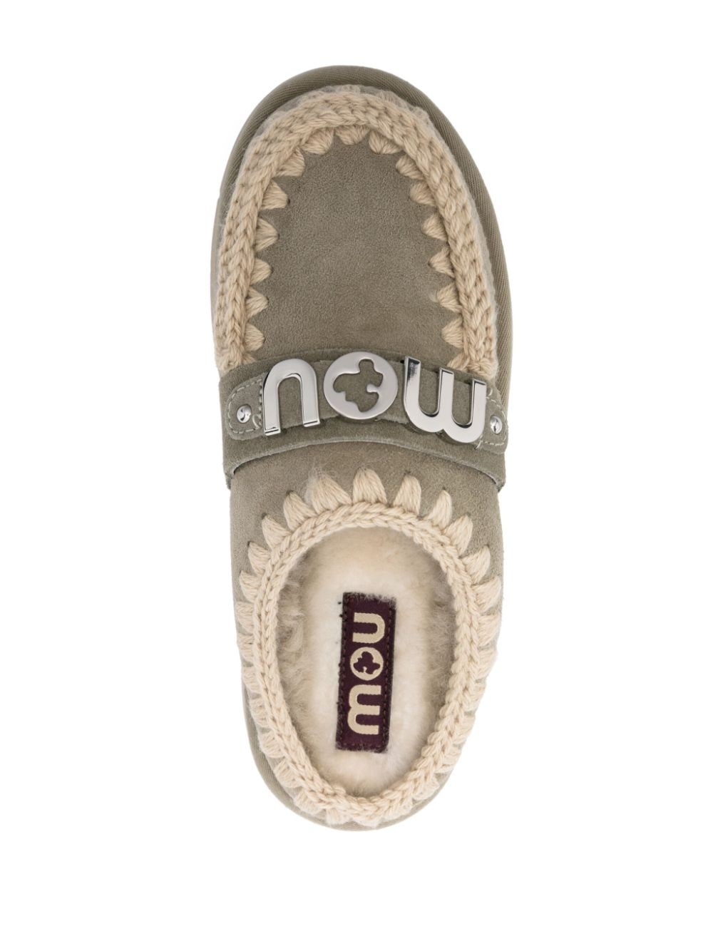 Bounce clog metal logo slippers