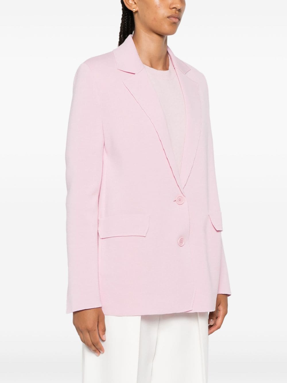 Oversized single-breasted blazer jacket