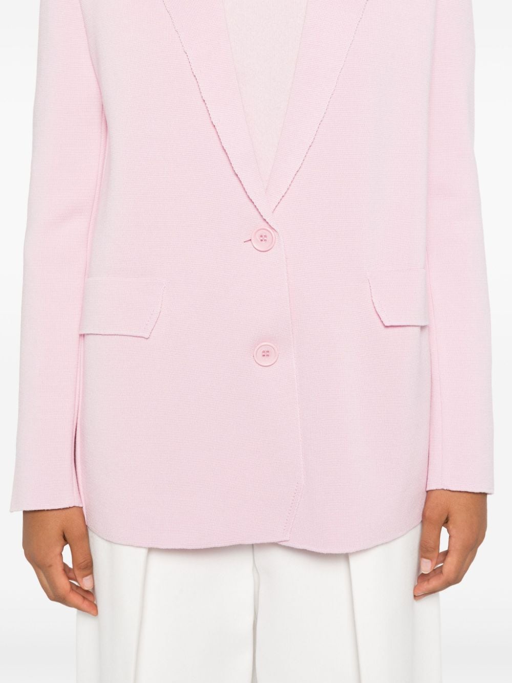 Oversized single-breasted blazer jacket