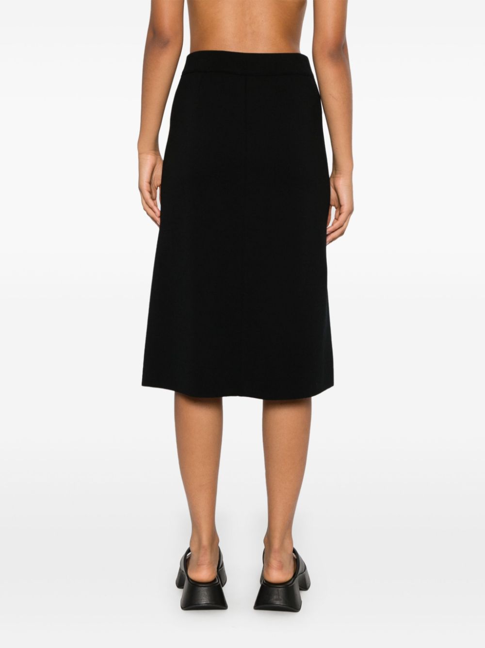 Wool pencil skirt