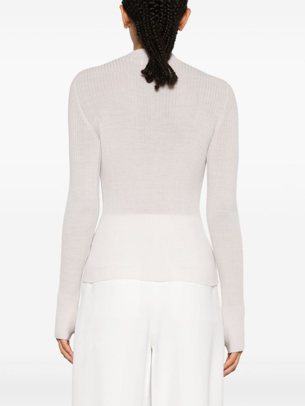 Wool high-neck sweater