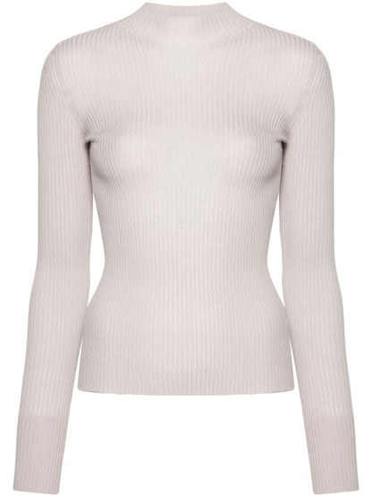 Wool high-neck sweater