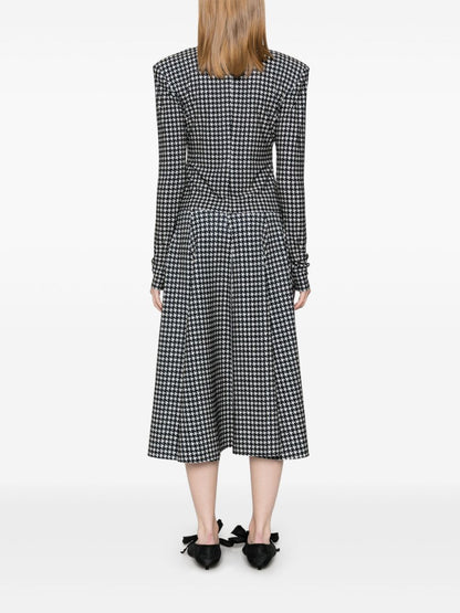 Houndstooth mini dress