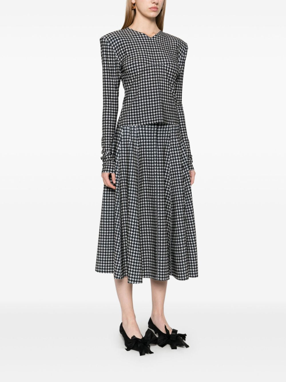 Houndstooth mini dress