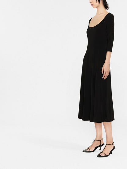 Flared midi dress