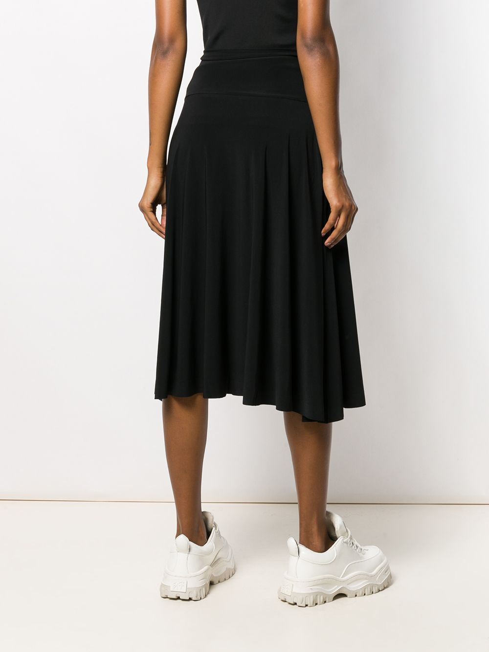 Flared midi skirt