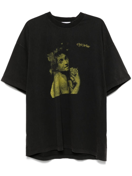 Blurred bacchus cotton t-shirt