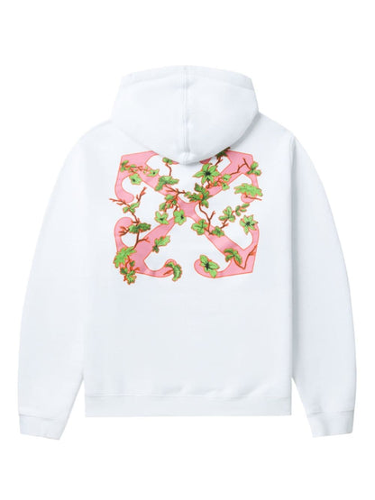 Ramage flower cotton hoodie