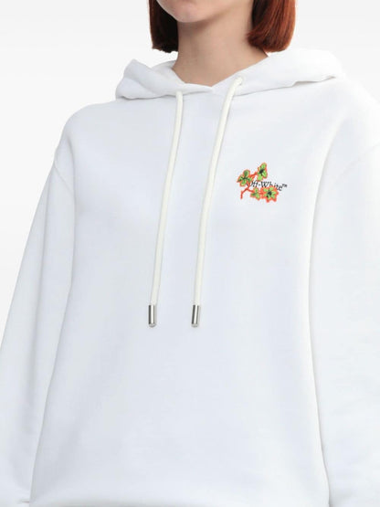 Ramage flower cotton hoodie