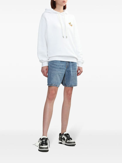 Ramage flower cotton hoodie