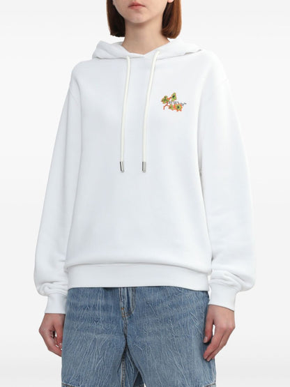 Ramage flower cotton hoodie