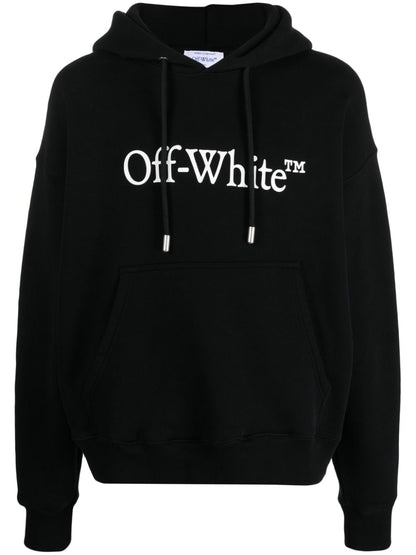 Bookish logo cotton hoodie