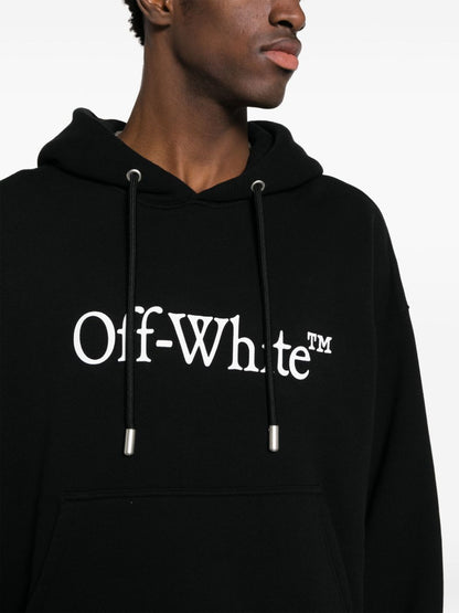 Bookish logo cotton hoodie