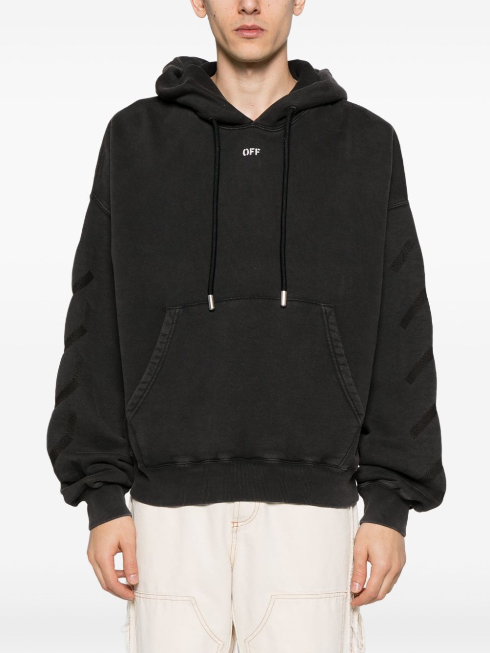 Logo cotton hoodie