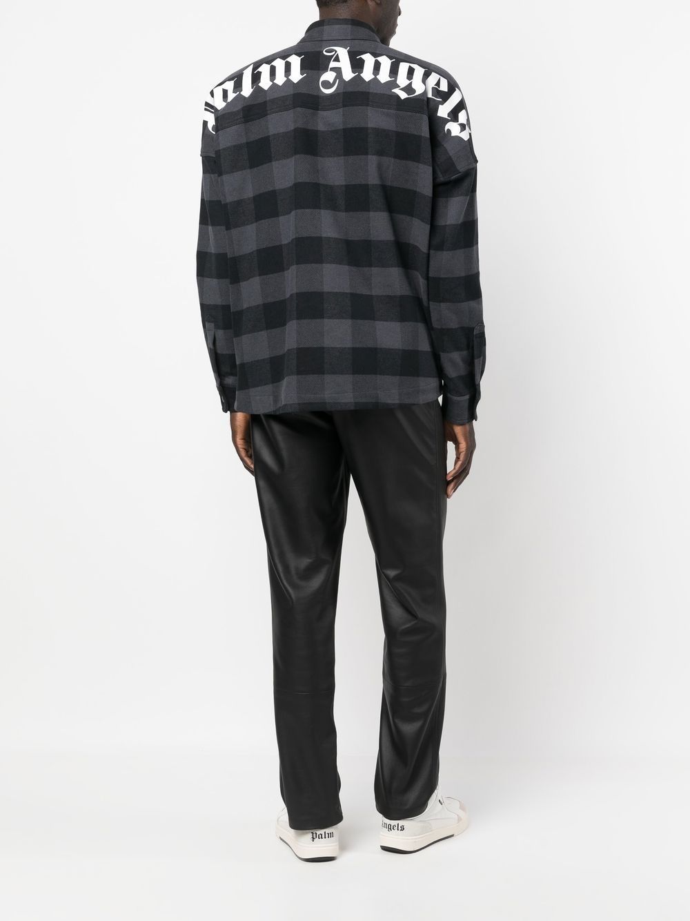 Checked cotton overshirt