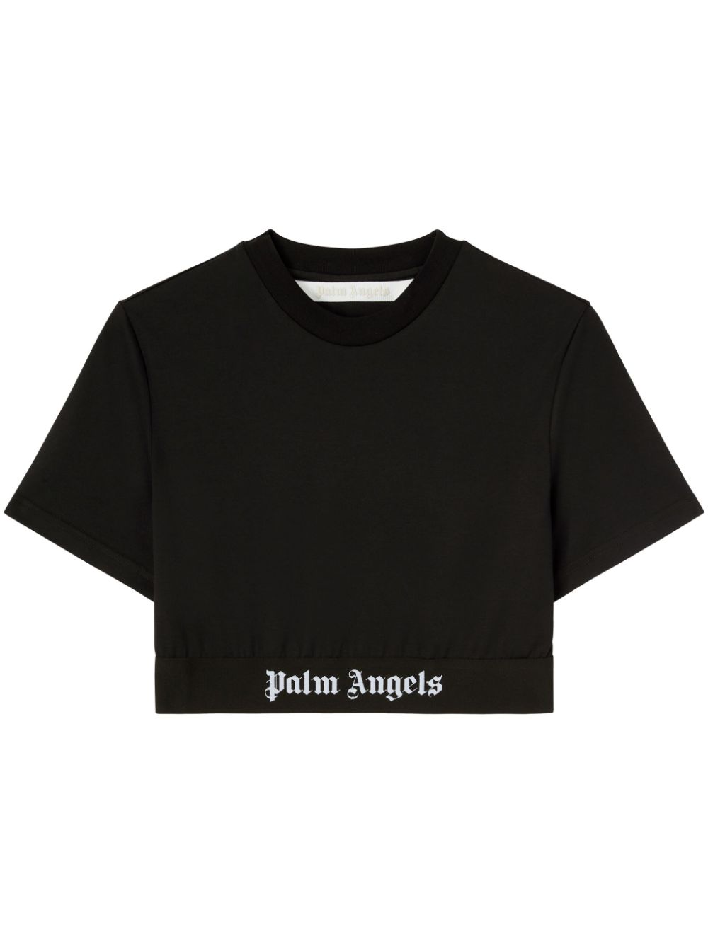 Logo cotton cropped t-shirt