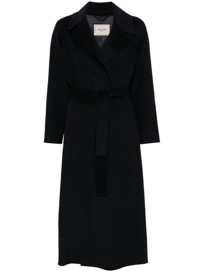 Paola wool belted coat